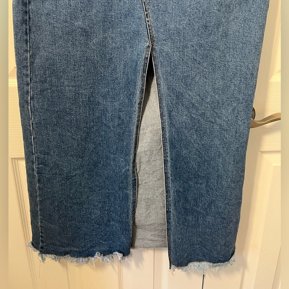 VICI Olivia Strapless Denim Dress Size M EUC - Picture 5 of 12